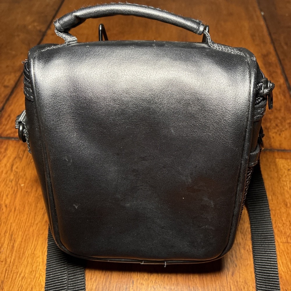 Icon Small Black Camera Storage Bag 6x5x3 Adjustable Strap - Picture 4 of 9